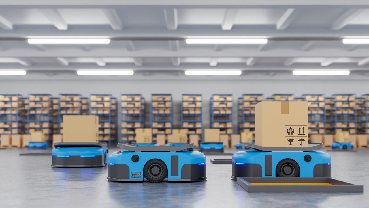 Robot AGV is using automation to deliver your products on time. Automation trends in facilities management