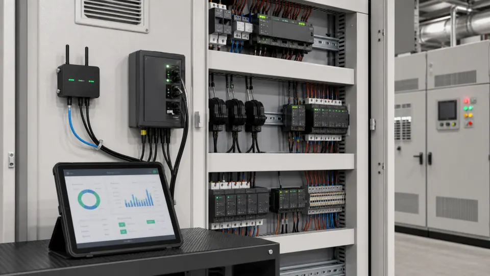 Energy monitoring devices, smart meter, clamp sensors, gateway controller, and dashboard tablet